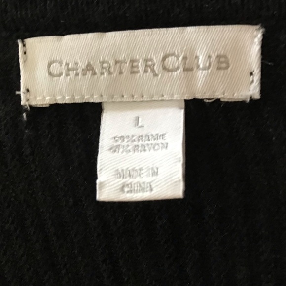Charter Club 3/4 sleeve cardigan *L* - Picture 4 of 4